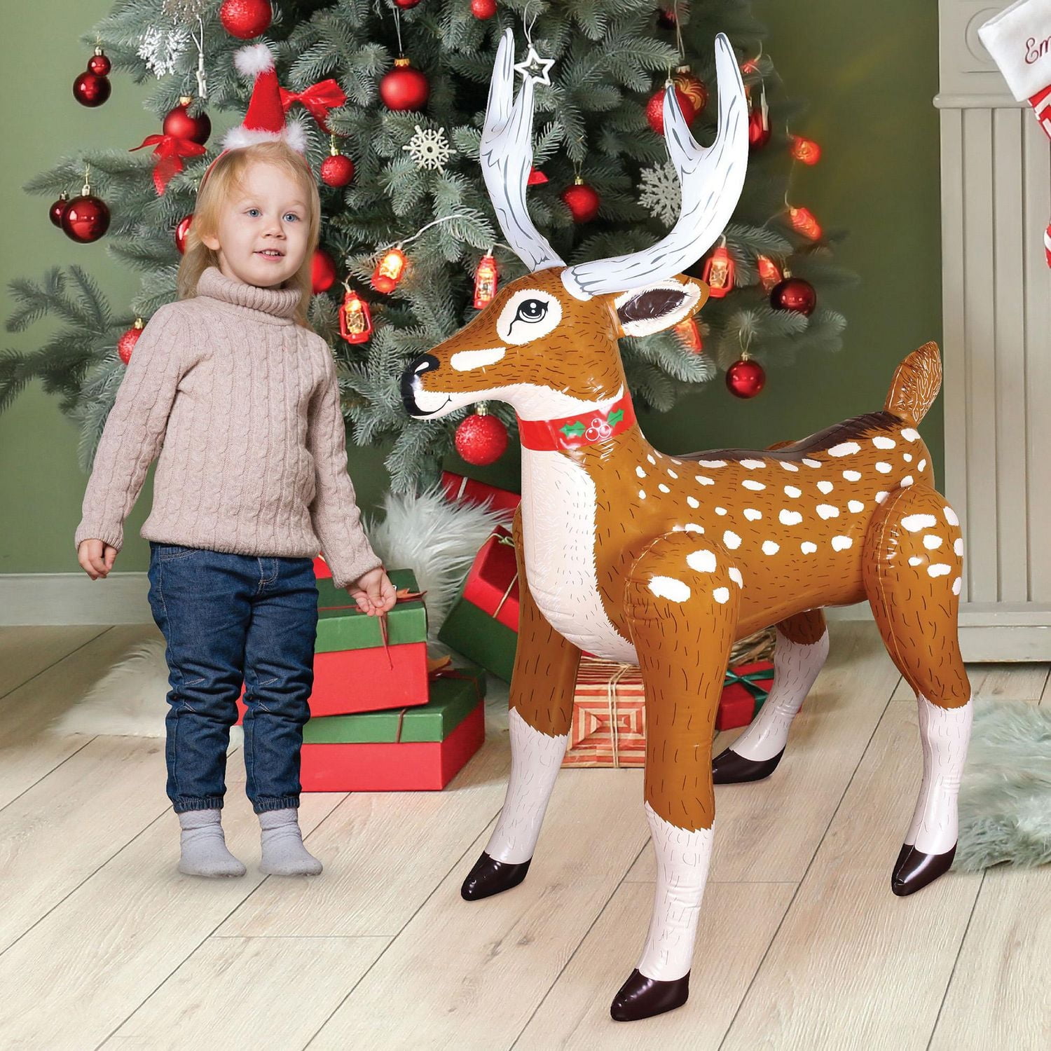 Occasions Christmas Blow-Up 4 Foot Inflatable Reindeer