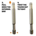 thumbnail image 4 of NEW-14Mm Back Tap Thread Metric Inserts Repair Thread Straightening Tool 640811 Car Accessories, 4 of 5