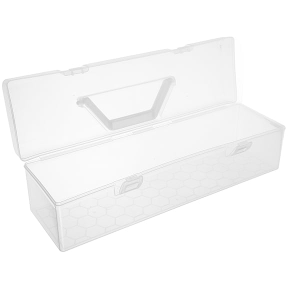 OULII Clear Craft Organizer Box with Handle, Multipurpose Storage Container for Art Supplies and Small Items