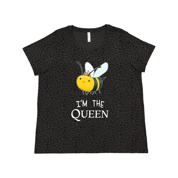 Inktastic I'm the Queen Cute Queen Bee Women's Plus Size T-Shirt