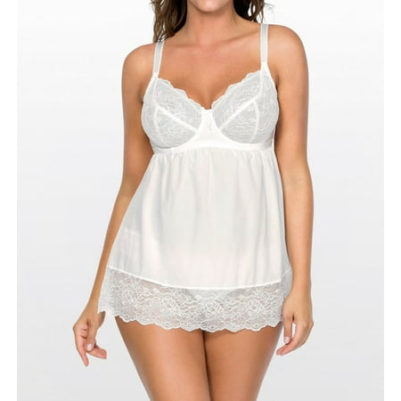 

Women s Parfait P5018 Elissa Unlined Wire Babydoll (Pearl White 40FF)