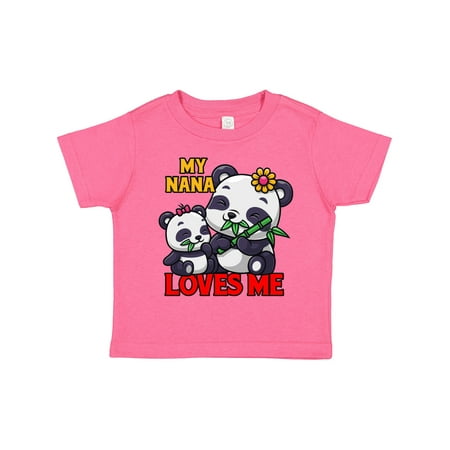

Inktastic My Nana Loves Me Panda Boys or Girls Toddler T-Shirt