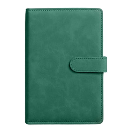 A5 Leather Lined Journal Notebook 100GSM College Ruled Hardcover Diary with Magnetic Snap Journals for Writing Work Travel Men Women 400 Pages 5.7 x8.2