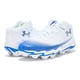thumbnail image 3 of Zapatos de Fútbol Americano Spotlight Hammer RM para Hombre de Under Armour, Blanco/Royal, 11.5 US, 3 of 4