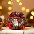 thumbnail image 1 of Reusable Velvet Santa Drawstring Candy Wrapping Paper for Holiday Party Packaging and Decorating, 1 of 6