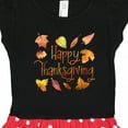 thumbnail image 3 of Inktastic Happy Thanksgiving Fall Leaves in Autumn Colors Gift Toddler Girl Dress, 3 of 4