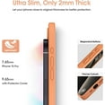 thumbnail image 4 of Liquid Silicone Case for iPhone 15 Pro - [Camera All-Round Protection] [Soft Microfiber Lining Anti-Scratch] 4 Layer Full Covered Shockproof Gel Rubber Phone Case Cover, 6.1", Orange, 4 of 16