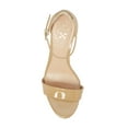 thumbnail image 2 of Vince Camuto Sebatani Nude Leather Open Toe Ankle Strap Dress Heel Sandals (Nude, 9.5), 2 of 4