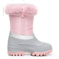 thumbnail image 3 of Blikcon Boys Girls&nbsp;Insulated Waterproof Mid Calf Winter Snow Boots(Color : Pink, Size : 1 Little Kid), 3 of 8