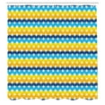 thumbnail image 3 of Ambesonne Abstract Shower Curtain, Blots with a Colorful Back, 69"Wx75"L, Blue Yellow Night Blue, 3 of 5