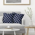 thumbnail image 3 of 4th of July Decorations Pillow Covers 16x16 Inch Set of 2, Independence Day Patriotic Navy Blue Stars Throw Pillows Linen Farmhouse Holiday Cushion Case for Sofa Living Room Outdoor Decor, 3 of 6