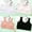 black+gray+red+purple, variant on 3/4/6 Pack Training Bras for Girls Seamless Cami Bralettes Sports Striped Vest, 7-12Y