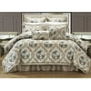 chic home romeo & juliet jacquard 9-piece bed set