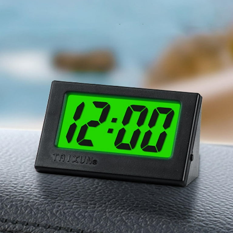 Portable Clock Mini - No Tick Electric Alarm Desk Clock