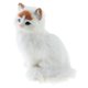 thumbnail image 4 of Juguete de peluche de caballo o gato para decoración de jardín de hadas Gato blanco, 4 of 6