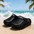 thumbnail image 3 of Unisex Clogs with Arch Support Lightweight Garden Shoes for Women and Men Breathable Non Slip Wide Width Summer Walking Mules Black Size 9, 3 of 5