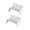 White, variant on opvise 2Pcs Mini Park Seat Bench Garden Ornament Miniature Craft Fairy Dollhouse Decor White