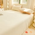 thumbnail image 1 of weibbin Three Piece Set Of Washed Cotton Bed Sheets Solid Color Pattern Bed Sheet Single Piece 2 X Pillowcase 1 X Bed Sheet 90.55x98.42 Inches, 1 of 6