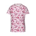 thumbnail image 6 of Fuzoiu Flower Butterfly Print Youth Short Sleeve T-Shirt,Youth Dry-Fit Active Athletic T-Shirt,Short Sleeve Tops Tees for School, Sports, and Casual Wear, 6 of 6
