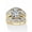 18k Gold-Plated Sterling Silver, variant on Round Cubic Zirconia Multi-Row Jacket Wedding Ring Set 426 ct tw 18K Gold