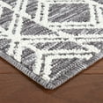 thumbnail image 5 of TOWN & COUNTRY EVERYDAY Walker Modern Diamond Everwash® Washable Multi-Use Decorative Rug, Tufted Kitchen Rug, Low-Profile Door Mat, Bedroom Rug and Bath Rug with Non-Slip Backing, Dark Grey, 24"x40", 5 of 11