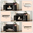 thumbnail image 3 of AKDSteel Meuble Cache-Litière pour Chat, Armoire Cache-Litière Cachée avec Tapis à Griffer et Couche de Rangement, Maisonnette Intérieure Style Ferme pour Chat pour Couloir et Chambre, 3 of 7