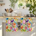 thumbnail image 4 of Easter Colorful Eggs Kitchen Towels Set of 1, Spring Floral Polka Dot Green Striped Absorbent Dish Towels for Kitchen, Microfiber Hand Towel, Quick Drying Tea Towel for Cleaning Decorative Dishcloths, 4 of 7