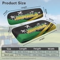 thumbnail image 7 of Yuyamidu Coconut Tree Golfcart Seat Covers Jamaican Flag Golf Cart Bench Cover Backrest Cover Breathable Fabric Seat Cover for 2 Person Seats Carts, 7 of 7