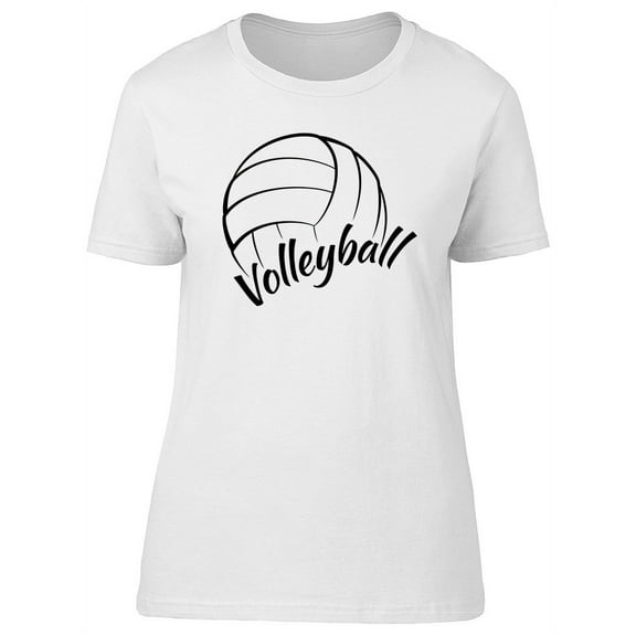 Volleyball Script T-Shirt Women -Image by Shutterstock, Female XX-Large
