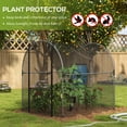 thumbnail image 4 of Outsunny 4.9' x 3.9' Plant Protector from Animals with Zipper Roll-Up Door, 4 of 10