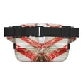 thumbnail image 3 of Disketp Patriotic Butterfly Floral Riñonera de Doble Capa, Bolsa de Cintura Ajustable para Viajes, Correr y Senderismo, Riñonera Ligera para Hombre y Mujer, 3 of 9