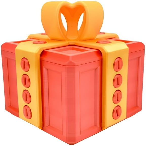 BESTSKY 3D Annoying Gift Box,Puzzle Box with Screws,Prank Gift Box,Puzzle Gift Box,Prank Gifts for Friends and Family (Purple and Pink)