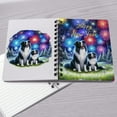 thumbnail image 4 of Happy New Year Border Collie Family Cheer Winter Midnight Firework Spiral Bound Journal Borders Dog Lovers Gifts Idea 5x7in Spiral Notebook - 02025, 4 of 5