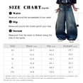 thumbnail image 6 of Mrmall Baggy Jeans for Men Y2K Vintage Hip Hop Wide Leg Jeans Skater Streetwear Loose Fit Casual Denim Jeans, 6 of 6