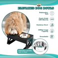 thumbnail image 4 of Cuencos Elevados MDEHOPET Negro 3 Alturas Ajustables para Perros Grandes y Medianos, 4 of 7