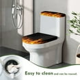 thumbnail image 4 of COEQINE Flame Black Toilet Lid Dust Cover 2 Piece Set, Replacement Machine Washable Stretchable Toilet Lid Covers for Bathroom Decor, Fits Most Tanks & Lids, 4 of 7
