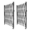 Retractable Traffic Fence Double-fold Safety Door Portable Barricade Gate Expandable Barricade Folding Security Gate Industrial Black Adjustable for Cordon