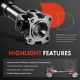 thumbnail image 4 of A-Premium Rear Driveshaft Prop Shaft Assembly Compatible with Kia Sorento 2007-2009 (4WD Only), 4 of 9