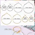 thumbnail image 3 of 96 Pcs Alloy Earring Hoop Round Open Beading Hoop Earring Making Kit for DIY Crafts Gift Wedding Party Festival, 3 of 5