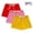 Red, variant on Cethrio Girls Cotton Shorts, 3 Piece Elastic Waist Summer Dancing Athletic Shorts Multicolor Size 7-8T