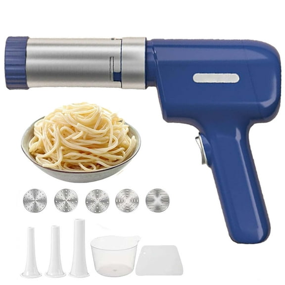 Idiyappam Maker Electric,Electric Idiyappam Makerwith 5 Interchangeable Mold Plates,Handheld Electric Pasta Maker, All-In-One Homemade Pasta Machine