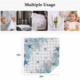 thumbnail image 5 of Blue Coastal Cloth Napkins, Summer Beach Nautical Coral Starfish Plaid Washable and Reusable Dinner Napkins Set of 2, Table Napkin for Kitchen Party Birthday Wedding Hotel Housewarming 20"x20", 5 of 9