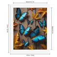 thumbnail image 2 of Paint By Numbers Kit for Adults Beginner - Blue Butterflies Autumn Leaves Wood DIY Canvas Painting Kits for Adults, Frameless Paint By Number for Adults for Home Wall Decor 16x20 Inch, 2 of 7