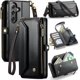thumbnail image 1 of Funda de cuero Compatible con Samsung Galaxy S25 FE, [Bloqueo RFID] Cartera Multifuncional, Bolso, Funda de cuero con Ranuras para Tarjetas, Pata de Cabra, Bandolera Cruzada para Mujer, Hombre, 1 of 8
