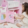 thumbnail image 6 of Olivia's Little World Amanda 6-in-1 Doll Nursery Station with Cradle, High Chair, Sink & Washer, 6 of 9