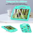 thumbnail image 4 of Dteck Case for T-Mobile REVVL Tab 2 Tablet 10.1 Inch 2025, Kids Friendly EVA Tablet Cover with Strap Stand Handle,Mint, 4 of 6