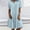 Light Blue, variant on Sentmoon Beach Dresses for Women 2026 Vacation Formal Dress Summer Solid Color Long Sleeve Lapel Button Down Stretchy Regular Fit Trendy Midi Wedding Guest Dresses S-2XL