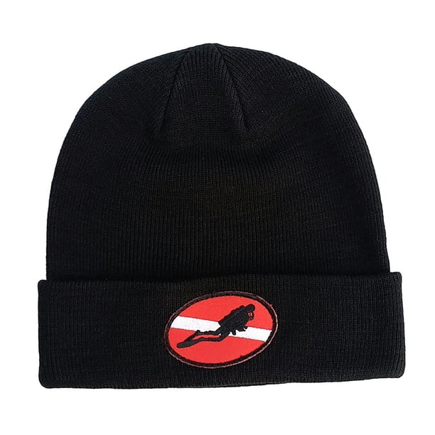 Sombrero de buceo Soledad Estilo de Bandera Negro Unisex