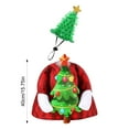 thumbnail image 6 of Christmas Porch Goose Outfit Lawn Goose Dress with Xmas Tree Hat Festive Goose Costume for 23" Geese Dress-Up Home Outdoor Decorations, 6 of 7