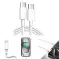 thumbnail image 2 of USB C Male to USB C Male Extension Cable 100W Charging Data Transfer 10Gbps Quick Charging Wire Cord for Laptop Tablets, 2 of 9